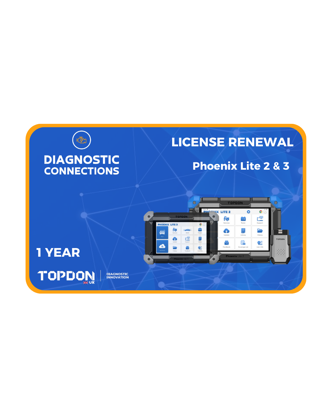 Topdon Phoenix Lite 2 / Lite 3 License renewal