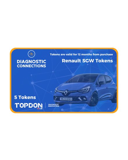 5 x TOPDON Renault Gateway Tokens