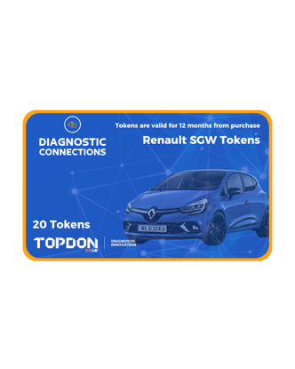 20 x TOPDON Renault Gateway Tokens
